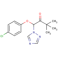 Triadimefon formula graphical representation