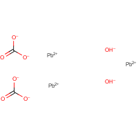 Lead hydroxide carbonate formula graphical representation