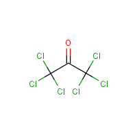 Hexachloroacetone formula graphical representation