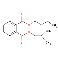 Butyl isobutyl phthalate formula graphical representation