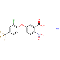 Acifluorfen-sodium formula graphical representation