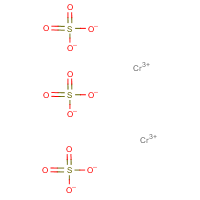 Chromium(III) sulfate formula graphical representation