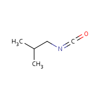 Isobutyl isocyanate formula graphical representation