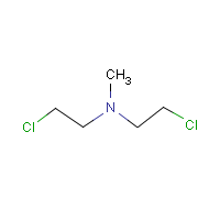 Nitrogen mustard (HN-2) formula graphical representation