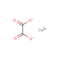 Copper(II) oxalate formula graphical representation