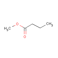 Methyl n-butyrate formula graphical representation