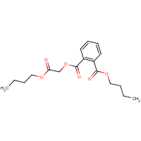 Butyl glycolyl butyl phthalate formula graphical representation
