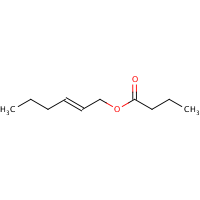 trans-2-Hexenyl butyrate formula graphical representation
