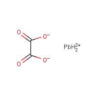 Lead(II) oxalate formula graphical representation