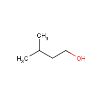 Isoamyl alcohol formula graphical representation