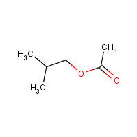 Isobutyl acetate formula graphical representation