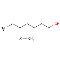 Isooctyl alcohol formula graphical representation