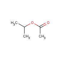 Isopropyl acetate formula graphical representation