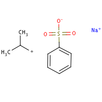 Sodium cumenesulfonate formula graphical representation