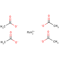 Lead(IV) acetate formula graphical representation