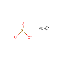 Lead silicate formula graphical representation