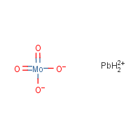 Lead molybdate formula graphical representation