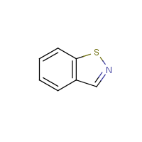 1,2-Benzisothiazole formula graphical representation