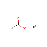 Thallium(I) formate formula graphical representation
