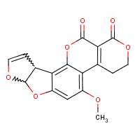 Aflatoxins formula graphical representation