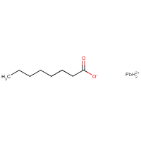 Lead octoate formula graphical representation