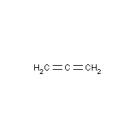 Propadiene formula graphical representation