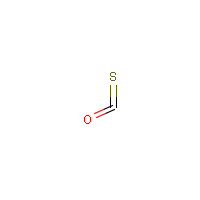 Carbonyl sulfide formula graphical representation