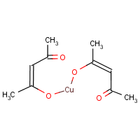 Cupric acetylacetonate formula graphical representation