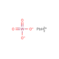 Lead tungstate formula graphical representation