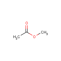 Methyl acetate formula graphical representation