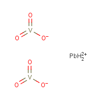 Lead vanadate formula graphical representation