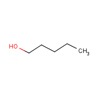 1-Pentanol formula graphical representation