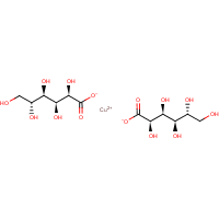 Cupric gluconate formula graphical representation