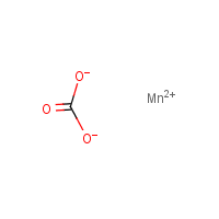 Manganese(II) carbonate formula graphical representation