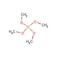 Methyl silicate formula graphical representation