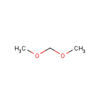 Methylal formula graphical representation