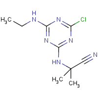 Cyanazine formula graphical representation