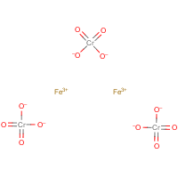 Ferric chromate(VI) formula graphical representation