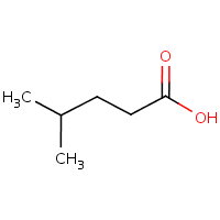 Isocaproic acid formula graphical representation