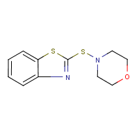 2-(4-Morpholinothio)benzothiazole formula graphical representation