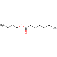 Butyl heptanoate formula graphical representation