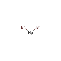 Mercuric bromide formula graphical representation