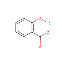 Mercuric salicylate formula graphical representation