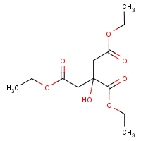 Triethyl citrate formula graphical representation