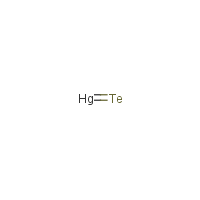 Mercuric telluride formula graphical representation