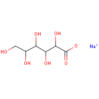 Sodium gluconate formula graphical representation