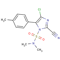 Cyazofamid formula graphical representation