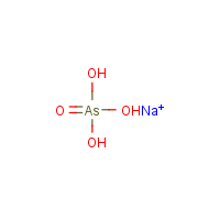 Sodium arsenate formula graphical representation