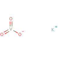 Potassium metavanadate formula graphical representation