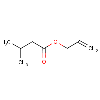 Allyl isovalerate formula graphical representation